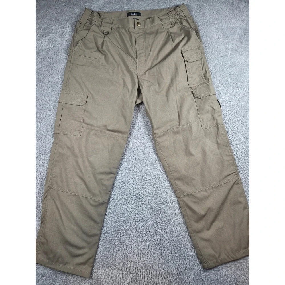 5.11 Tactical Cargo Pants 38x30 Khaki Mens Ripstop Work Utility Trousers